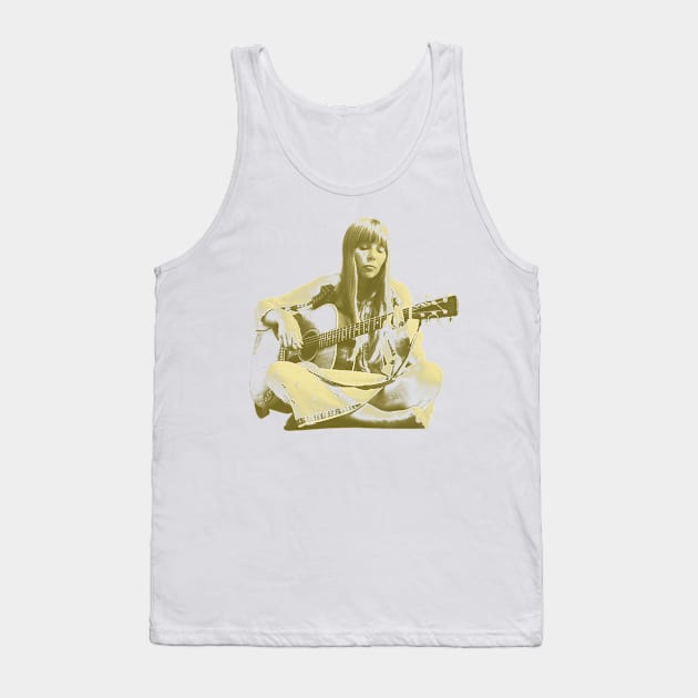 Joni Mitchell - Yellow Vintage 70s Tank Top by Campfire Classic